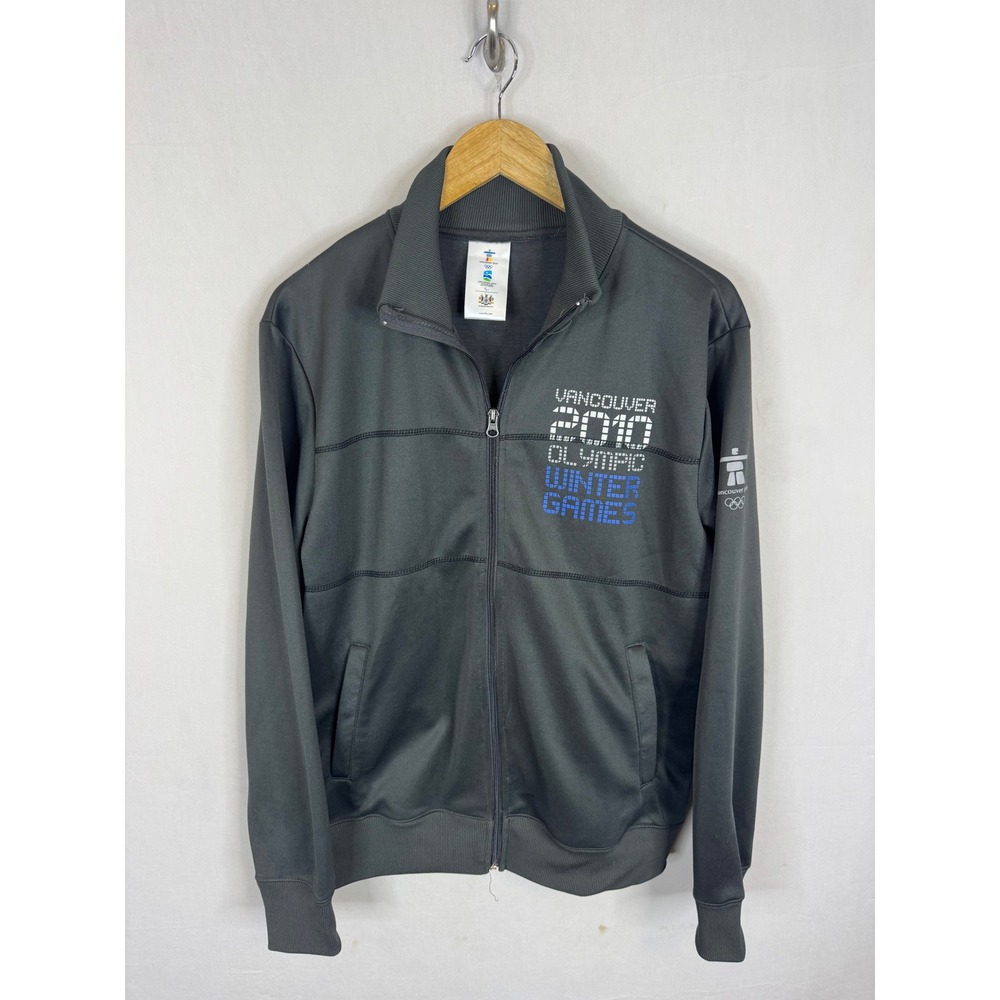 Hudsons Bay Vancouver 2010 Olympic Winter Games Track Jacket Mens Medium Gray